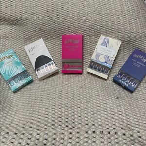 5 brand new sets of Red Aspen nail dashes. These retail between $14-$18 a set.